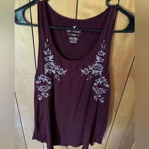 American Eagle Outfitters Purple Sleeveless Tank Top